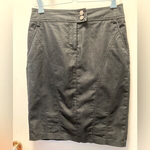 Kenar Classic Black Pencil Skirt